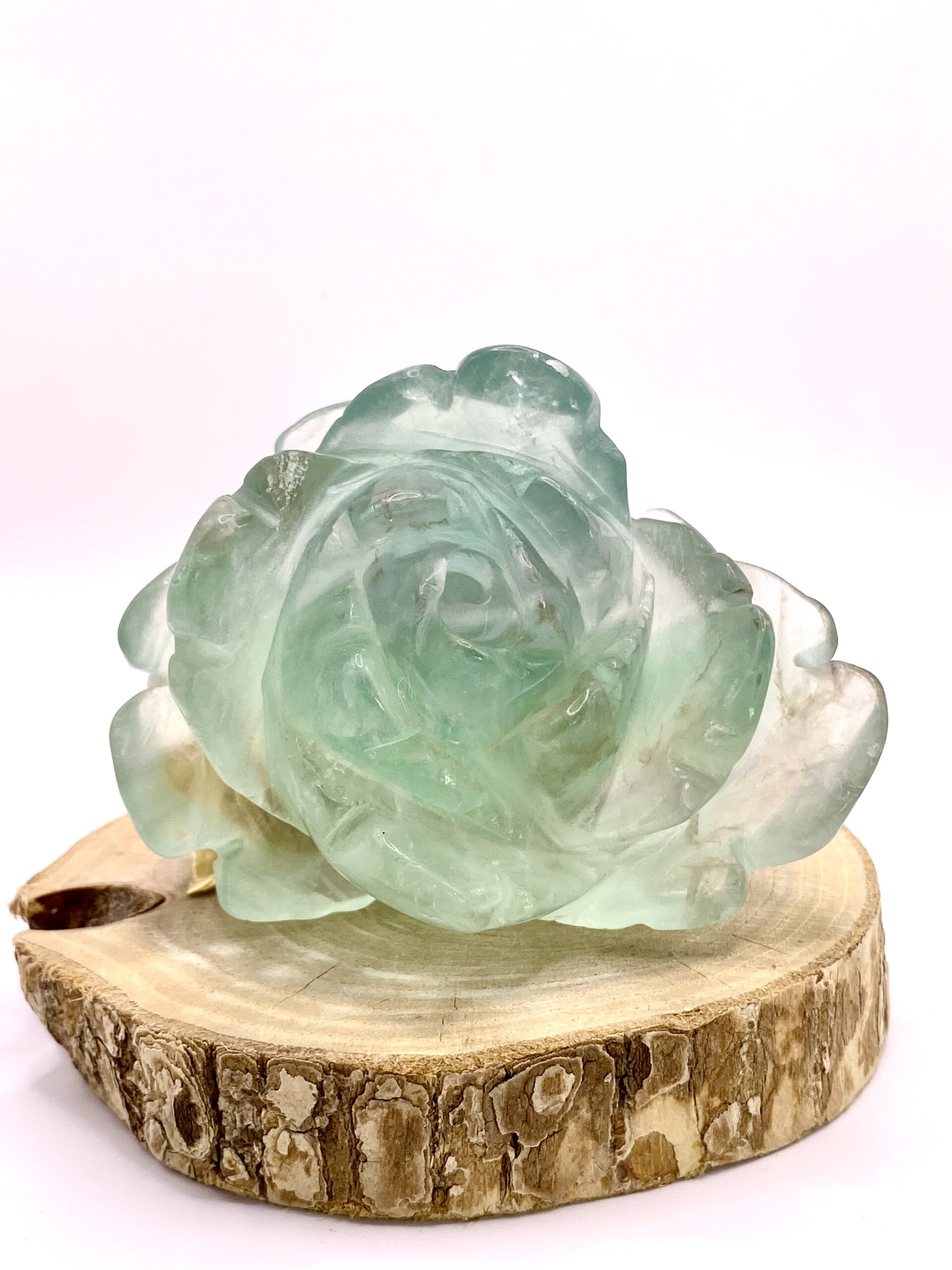 FIGURINE FLEUR FLUORINE VERTE