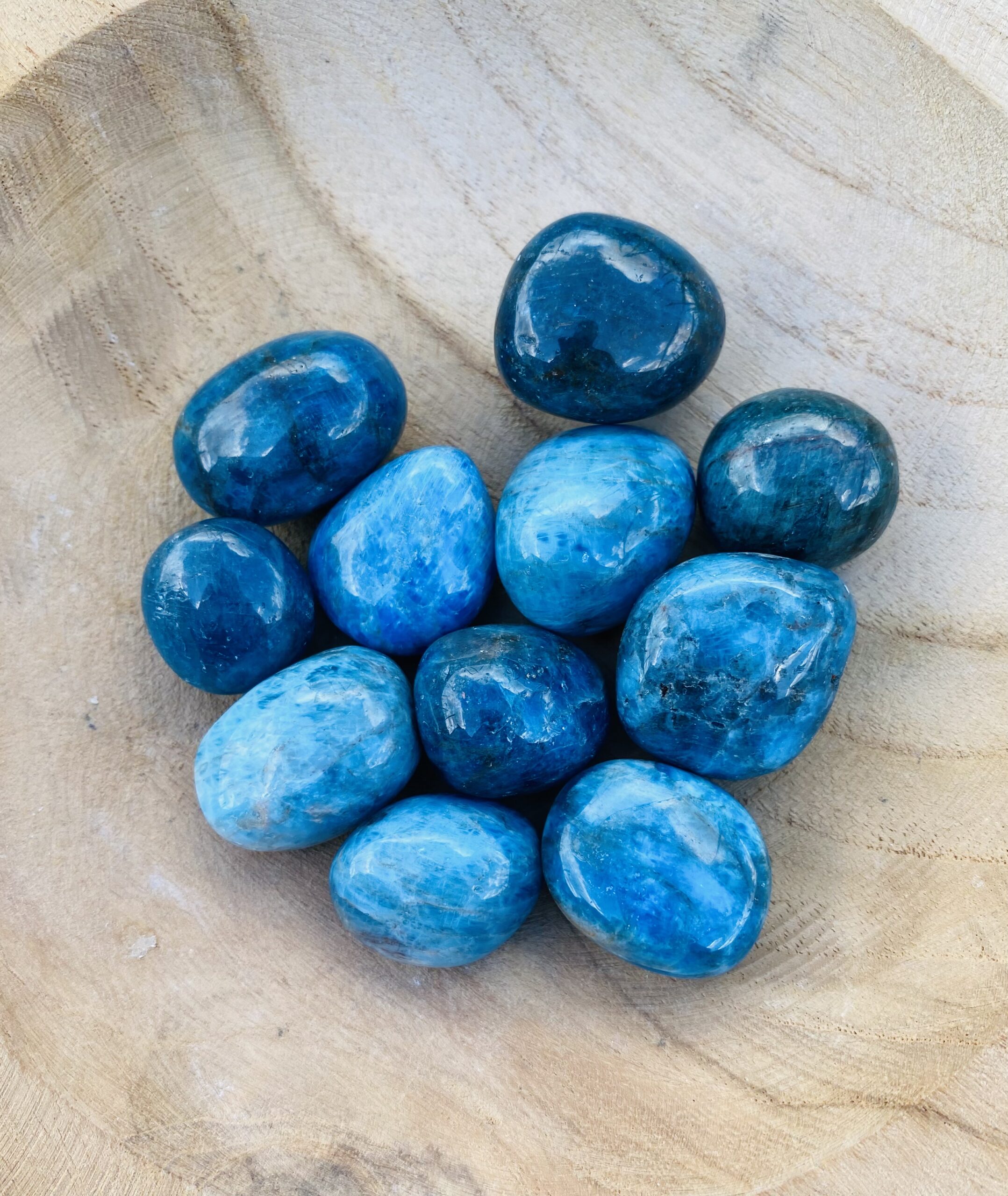 Pierre roulée Apatite Bleue