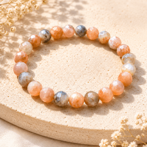 Bracelet pierre de lune orange bienfaits énergétiques