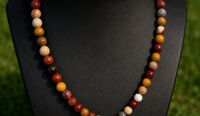 Collier Jaspe Mokaïte