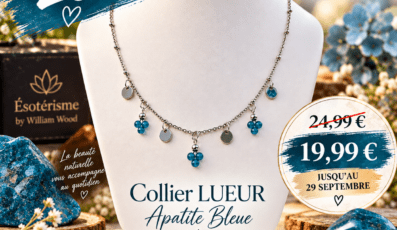 Collier LUEUR Apatite Bleue