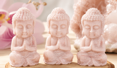 BOUDDHA INDIEN EN OPALE ROSE