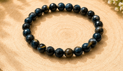 Bracelet Facette Agate oeil de faucon