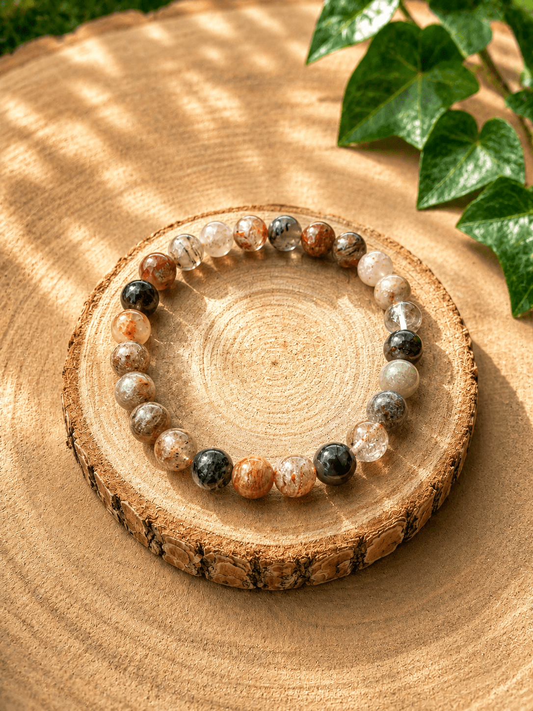 Bracelet quartz tibétain en pierre naturelle – purification, protection et élévation spirituelle