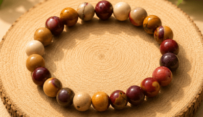 Bracelet Boule jaspe Mokaite
