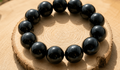 Bracelet Boule Obsidienne oeil Céleste (18mm)