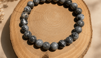 Bracelet Boule Jaspe Picasso
