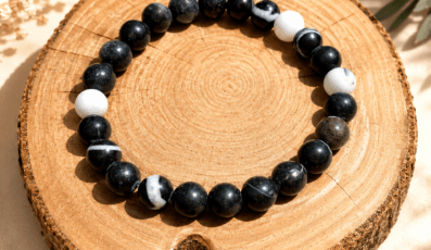 Bracelet Boule Jaspe Zébre