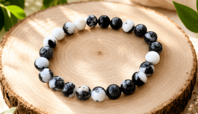 Bracelet boule Jaspe Zèbre