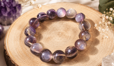 BRACELET DE COLLECTION LÉPIDOLITE FONCÉE