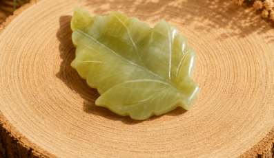 Feuille en jade de chine