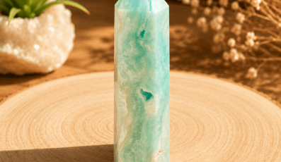 POINTE POLIE ARAGONITE BLEUE