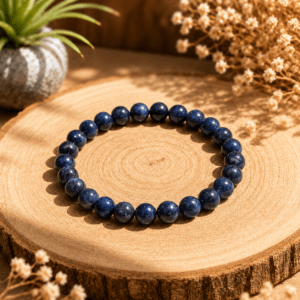 Bracelet en Saphir Bleu naturel – lithothérapie et bienfaits énergétiques