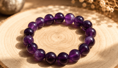 Bracelet Boule Améthyste (10mm)