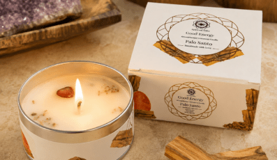 Bougie Cornaline Palo Santo