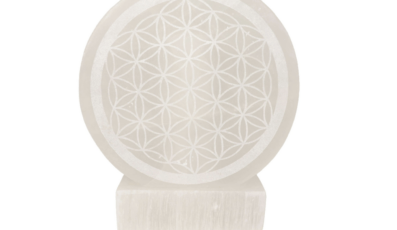 Lampe Sélénite Fleur de Vie