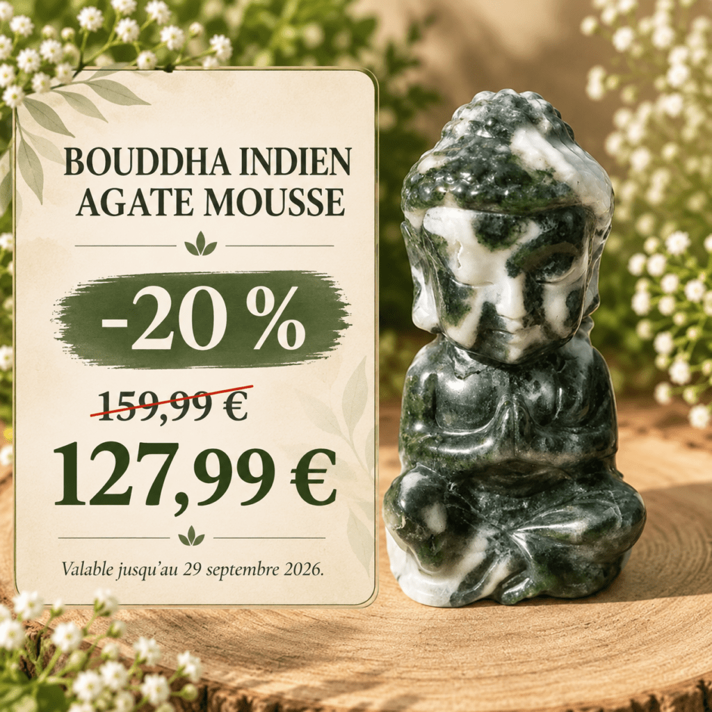BOUDDHA INDIEN AGATE MOUSSE(M2)