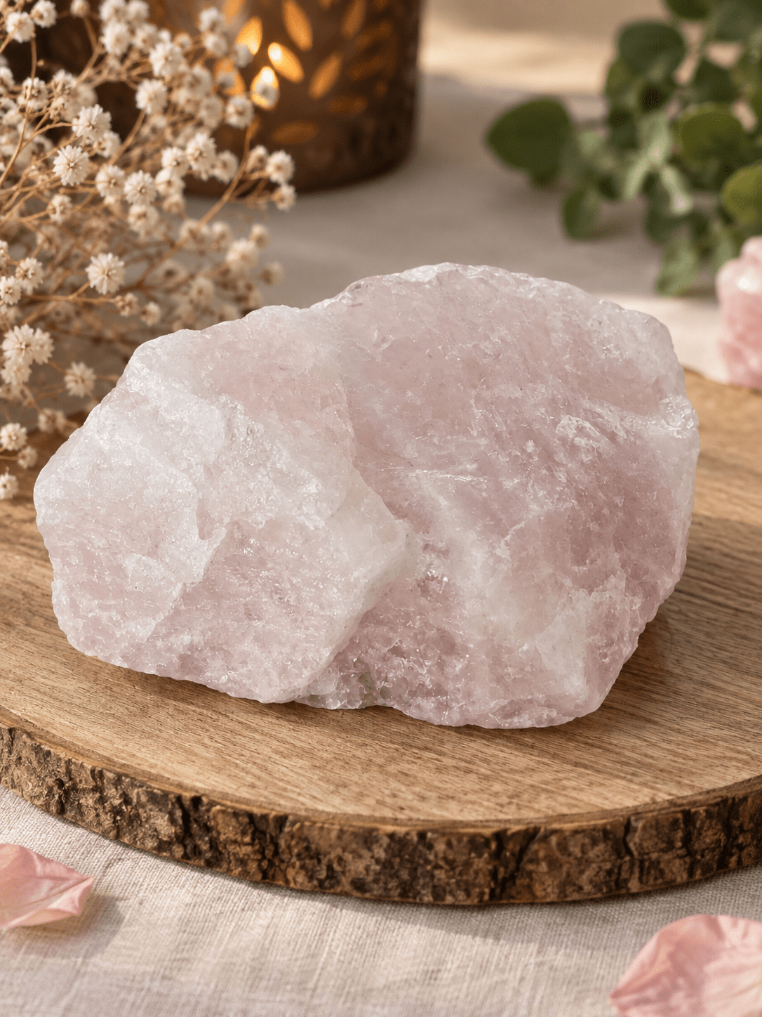 Pierre brute QUARTZ ROSE (1175g)