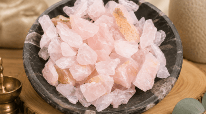 Pierre Brute en Quartz Rose