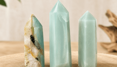 Lot POINTE POLIE AMAZONITE