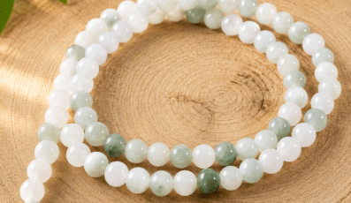 Fil de perles en Jade Vert