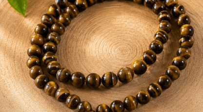 Fil de perles en Oeil de tigre