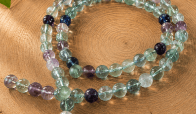Fil de perles en Fluorine Multicolore