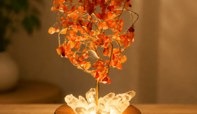 Arbre Lumineux en Cornaline