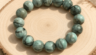 Bracelet Boule en Émeraude