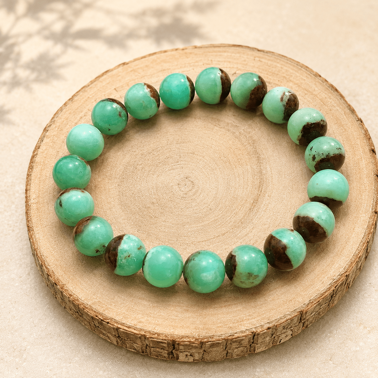 Bracelet en Chrysoprase naturelle – bienfaits et lithothérapie