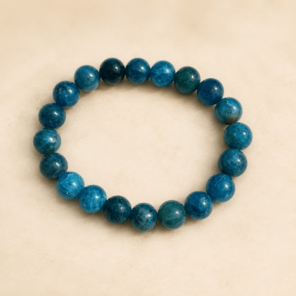 Apatite bleue naturelle – pierre de confiance et communication