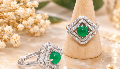 BAGUE EN CHRYSOPRASE