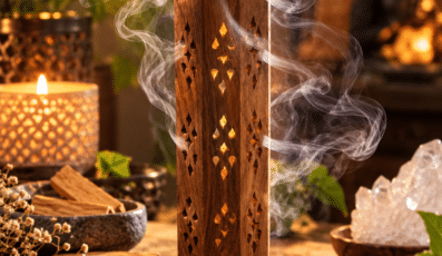 Porte-encens Tour en bois