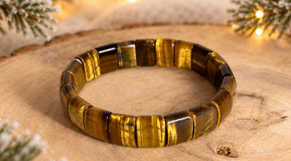 Bracelet plaques œil de tigre