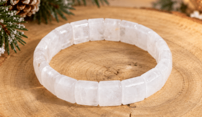 Bracelet plaques cristal de roche