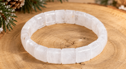 Bracelet plaques cristal de roche