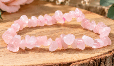 Bracelet Baroque Quartz rose