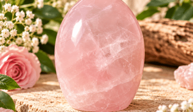 Pierre forme libre Quartz Rose(297g)