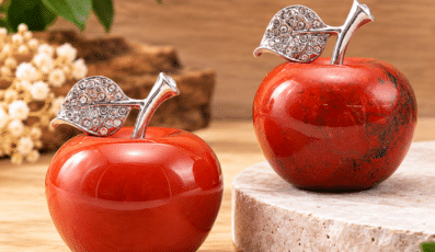 Pomme en JASPE ROUGE