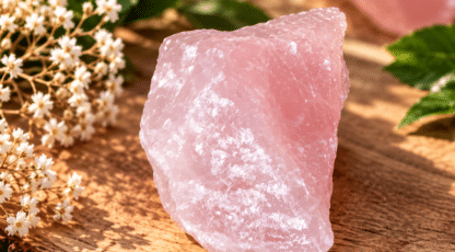 Pierre brute QUARTZ ROSE (70g M2)