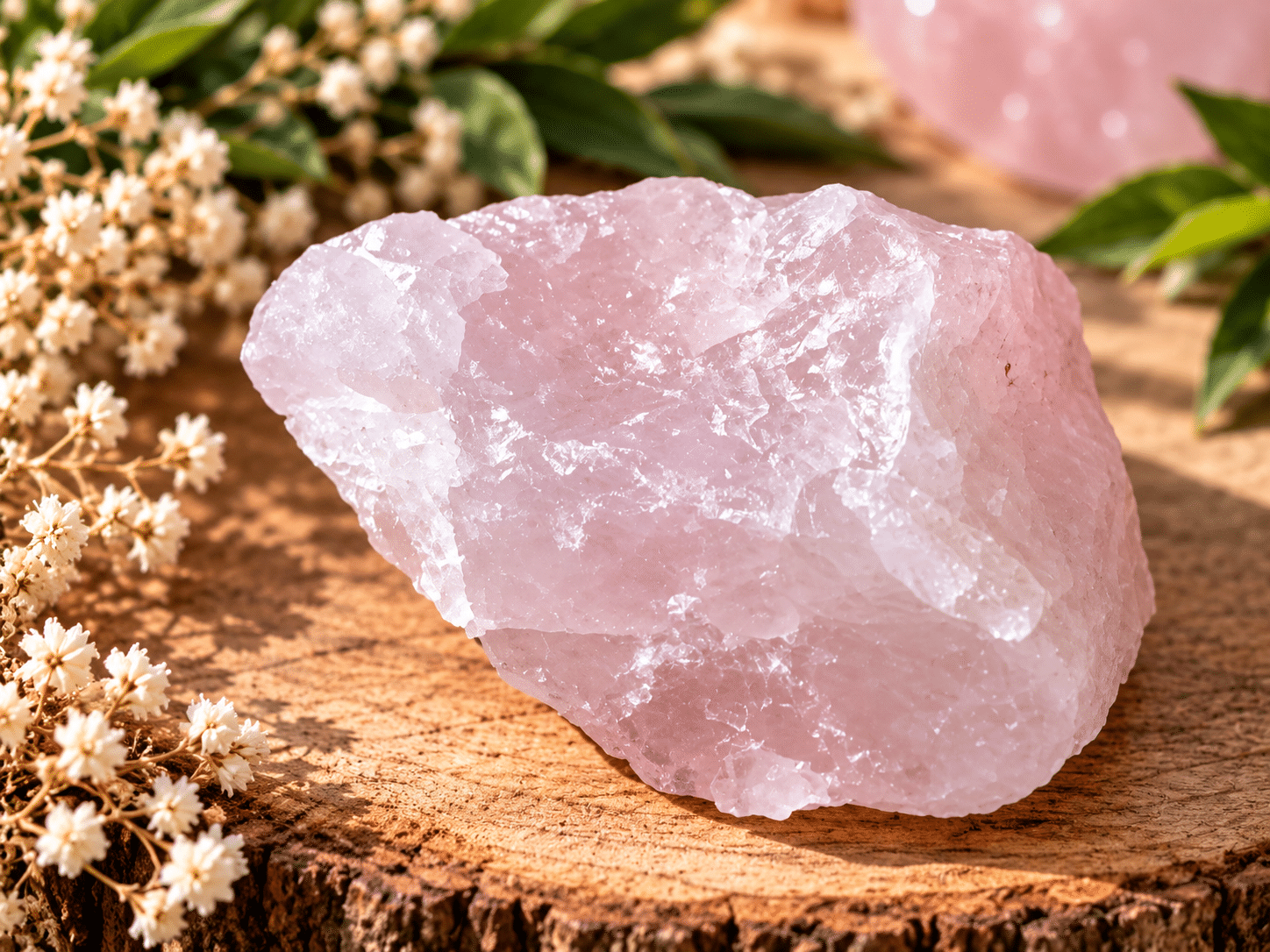 Pierre brute QUARTZ ROSE (70g M1) – Image 3