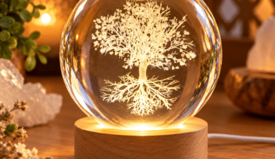 Veilleuse en verre Arbre de Vie