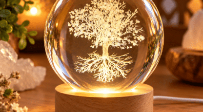 Veilleuse en verre Arbre de Vie